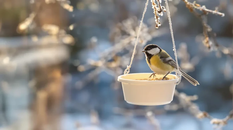Arrêtez de jeter ce petit pot en plastique : il devient la mangeoire préférée des oiseaux cet hiver