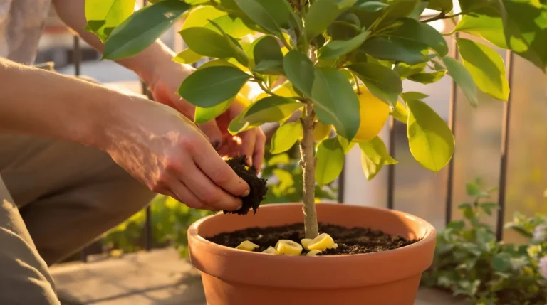 Citronnier qui ne donne rien : enterrez ce déchet de cuisine au pied, il peut enfin le couvrir de fruits