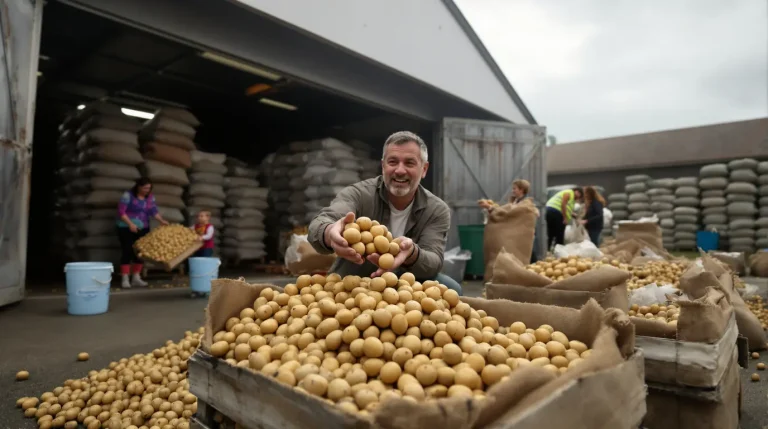 Pas-de-Calais : un agriculteur offre gratuitement ses pommes de terre invendues au lieu de les jeter