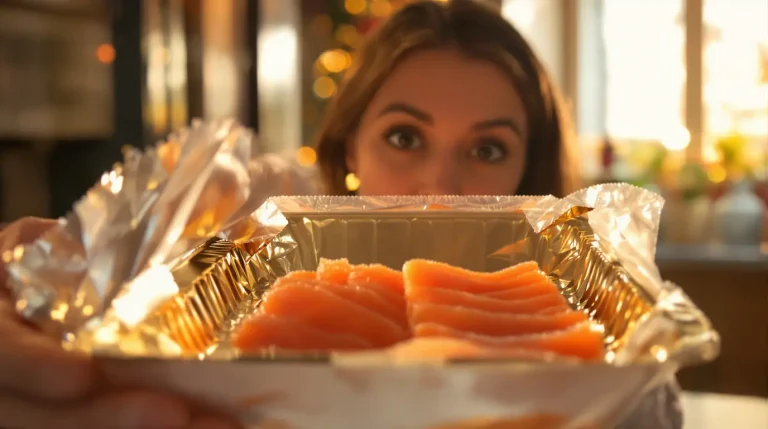 Pourquoi le carton sous le saumon fumé est toujours doré : la vraie raison enfin révélée