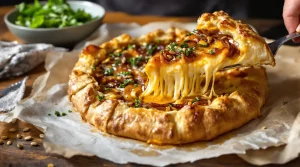 Tarte chèvre, miel et oignons caramélisés : ma recette parfaite pour un repas du soir rapide