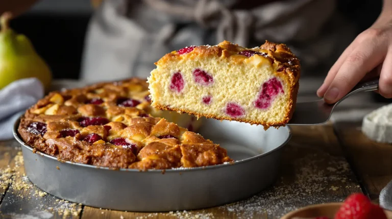 Toujours aussi simple, j’ai pimpé mon gâteau au yaourt aux fruits de saison avec une croûte craquante