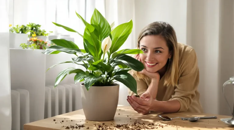 Votre lys de paix ne fleurit plus ? Ce déchet de cuisine le couvre de fleurs, encore et encore