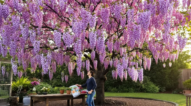 Cet arbre pousse aussi vite que le bambou, mais sa floraison remarquable est son vrai atout