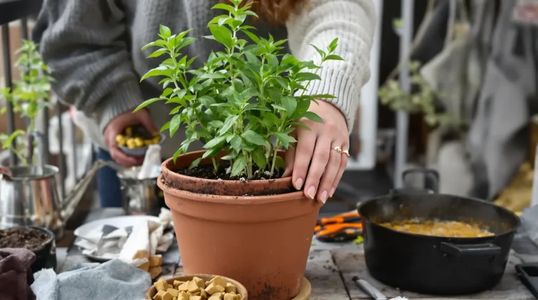 J’ai remplacé les cubes de bouillon par cette plante à mettre en pot dès cette période précise