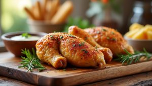 découvrez notre recette simple et savoureuse de cuisse de poulet au four croustillant, parfaite pour un repas gourmand et facile à préparer.