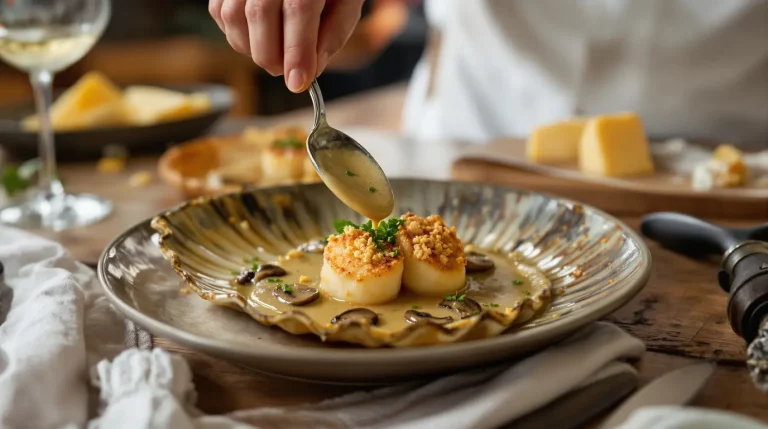 Accueil Recette coquille saint-jacques à la bretonne champignons?