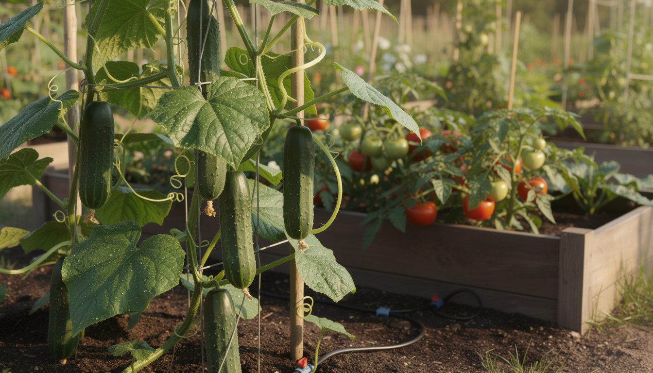 Conseils pour réussir la culture du concombre et de la tomate dans votre potager découvrez des conseils pratiques pour réussir la culture du concombre et de la tomate dans votre potager et obtenir une récolte abondante et savoureuse.